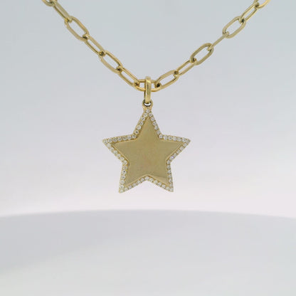 0.18CT Diamond Pendant 14k Yellow Gold