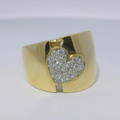 0.44CT Diamond Ring 18k Yellow Gold