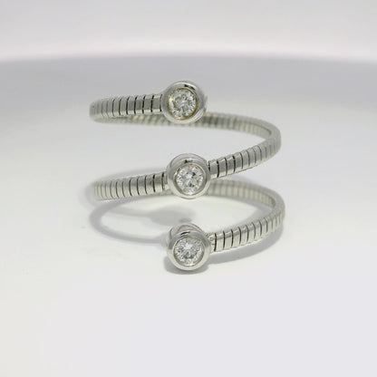 0.23CT Diamond Ring 14K White Gold