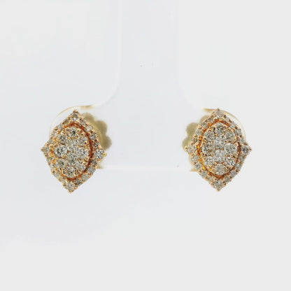 0.47CT Diamond 14k Gold Earring
