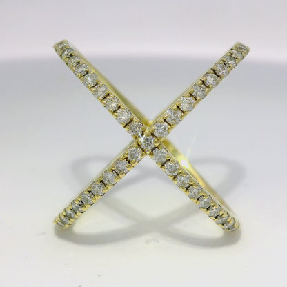 0.63CT Diamond Ring 14K Yellow Gold