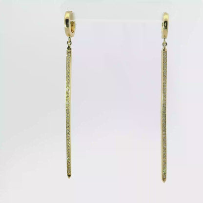 0.54Ct Diamond Earring 14k Yellow Gold