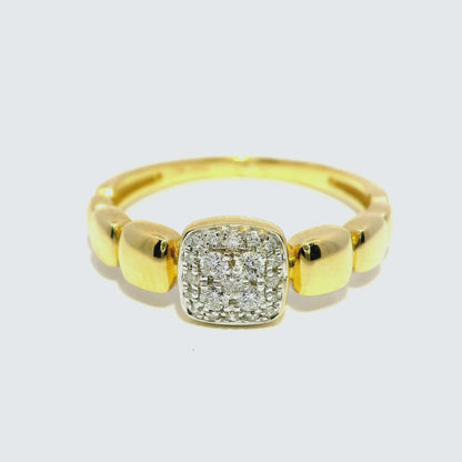 0.17Ct Diamond Ring 14k Yellow Gold