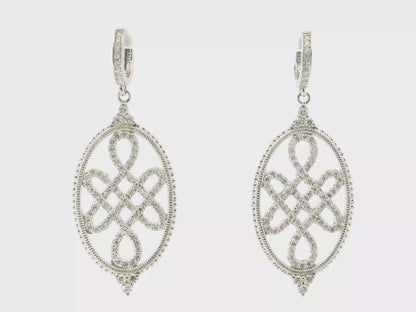 2.00Ct Diamond Earring 14k White Gold