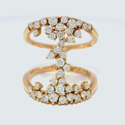 0.90CT Diamond Ring 14k Rose Gold