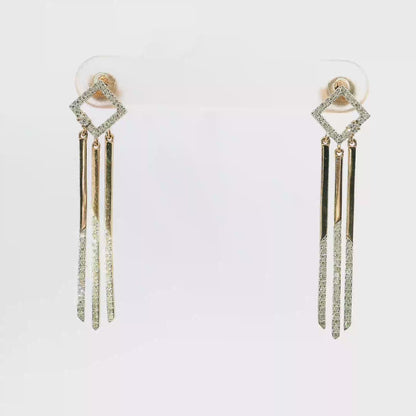 0.41Ct Diamond Earring 14k Rose Gold