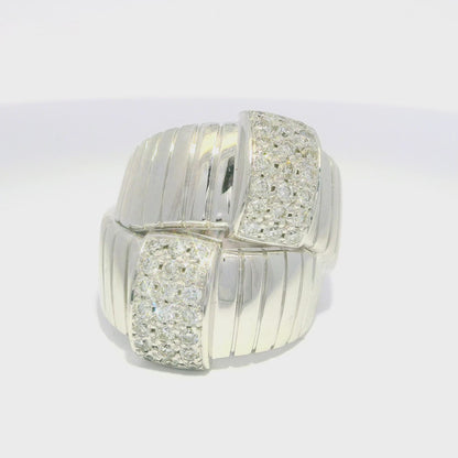 0.80CT Diamond Ring 14K White Gold