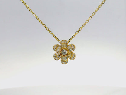 0.33CT Diamond Pendant 18k Yellow Gold