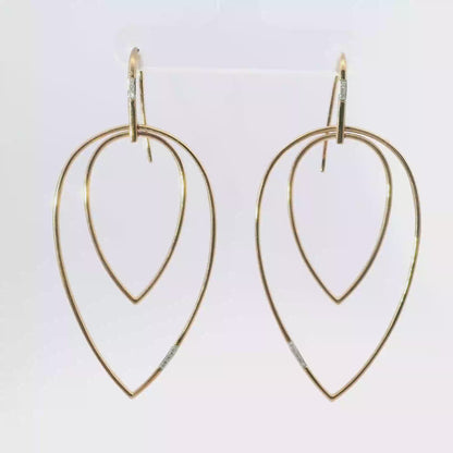 0.05CT Diamond Earring 14k Rose Gold