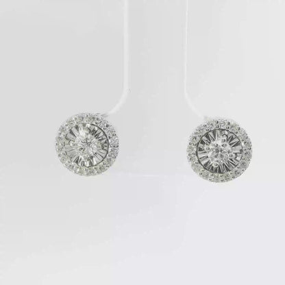 0.50CT Diamond  18k  White Gold Earring