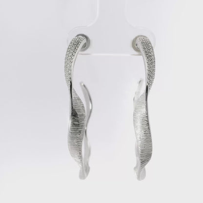 0.29CT Diamond 14k White Gold Earring