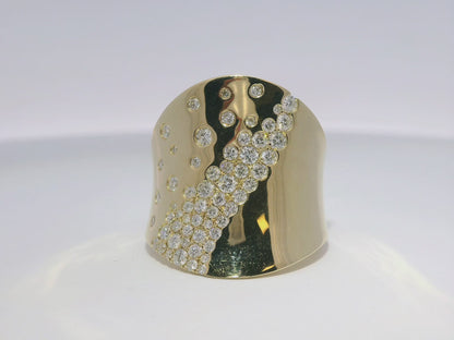 0.92CT Diamond Ring 14k Yellow Gold