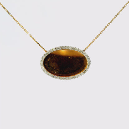 0.26CT Diamond Pendant 18k Rose Gold