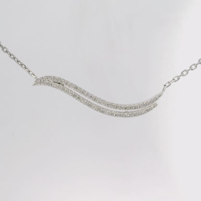 0.39CT Diamond Pendant 14k White Gold