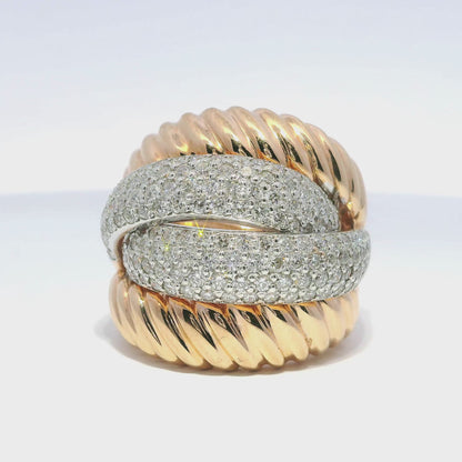 2.13CT Diamond Ring 14k Rose Gold