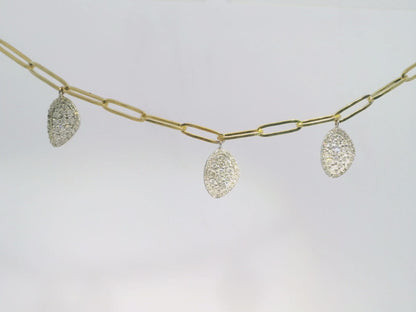 0.93CT Diamond Pendant 14k Yellow Gold