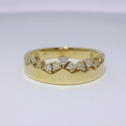 0.18CT Diamond Ring 14k Yellow Gold