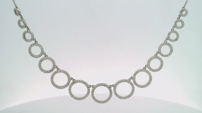 2.59CT Diamond Pendant 14k White Gold