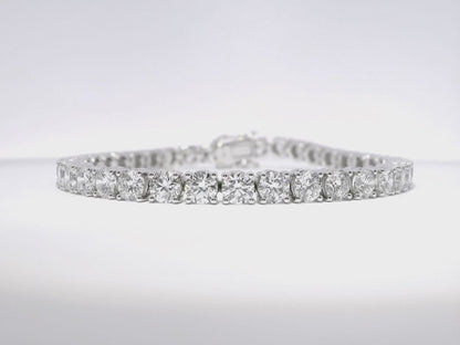 12.22CT Lab Diamond Bracelet 14k White Gold