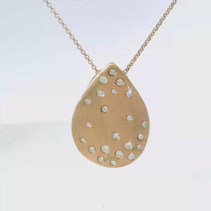 0.48CT Diamond Pendant 14k Gold