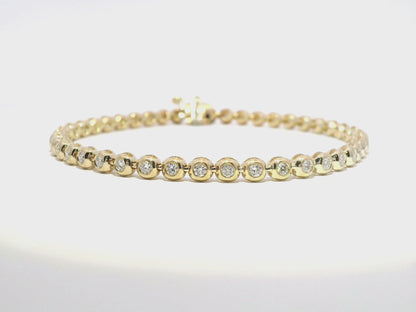 1.26CT Diamond Bracelet 14k Gold