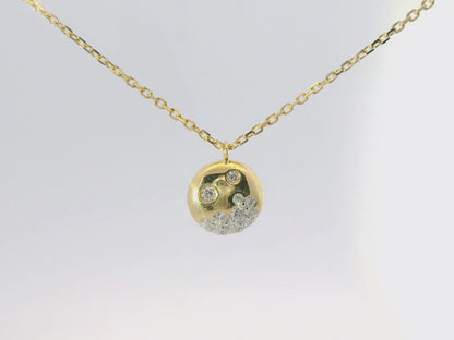 0.23CT Diamond Pendant 14k Yellow Gold