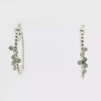 0.35CT Diamond  18k White Gold Earring