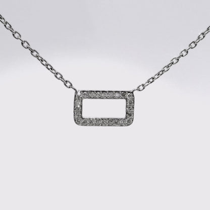 0.20CT Diamond Pendant 14k White Gold