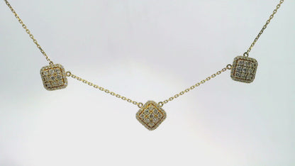 1.62CT Diamond Pendant 14k Yellow Gold