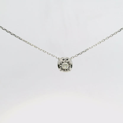 0.09Ct Diamond Pendant 14k White Gold