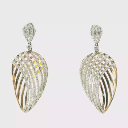 3.15Ct Diamond Earring 14k Rose Gold