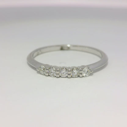 0.20CT Diamond Ring 18k White Gold