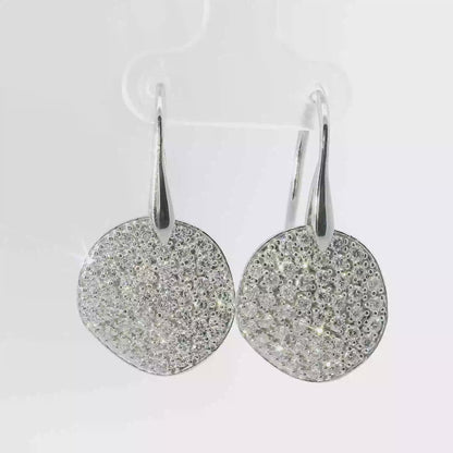 1.97CT  Diamond  14k White Gold Earring