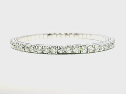 9.22Ct diamond Bangle 14k White Gold