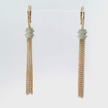 0.43CT Diamond 14k White Gold Earring