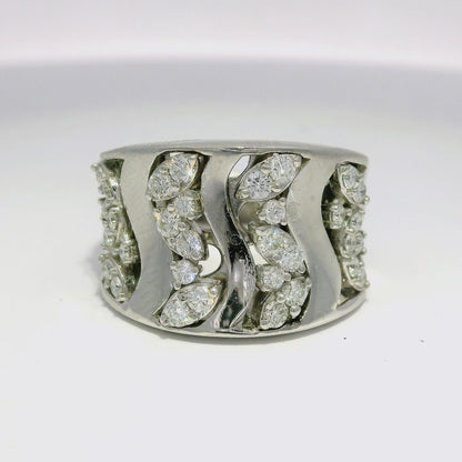 0.78CT Diamond Ring 18K White Gold