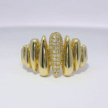 0.12CT Diamond Ring 14k Yellow Gold