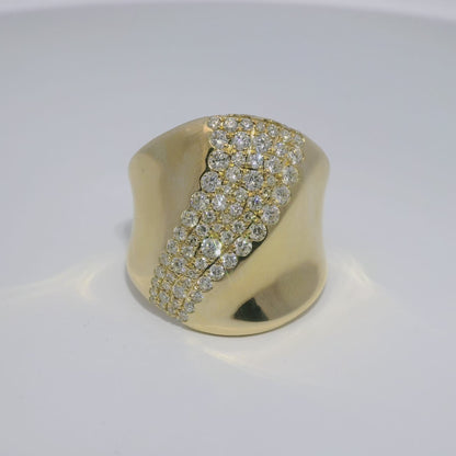 1.12CT Diamond Ring 14k Yellow Gold