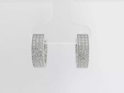 0.49CT Diamond  18k White Gold Earring