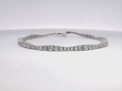 2.38CT Diamond Bracelet 14k White Gold