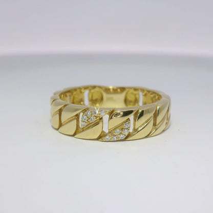 0.04CT Diamond Ring 14k Yellow Gold