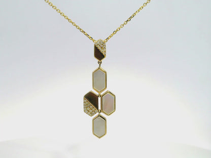 1.57CT Diamond Pendant 14k Yellow Gold