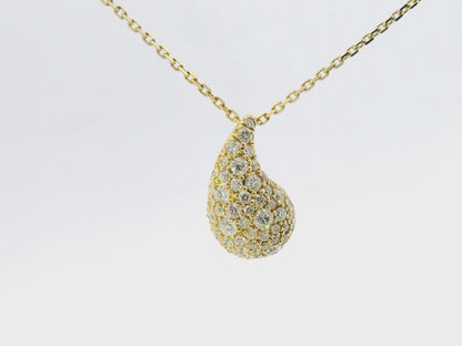 1.13CT Diamond Pendant 14k Yellow Gold