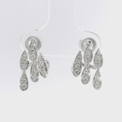 0.34CT Diamond 14k White Gold Earring