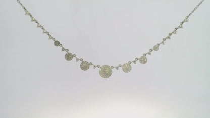 0.67CT Diamond Pendant 14k White Gold