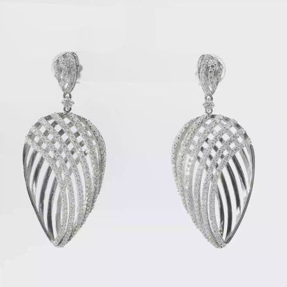 3.15Ct Diamond Earring 14k White Gold