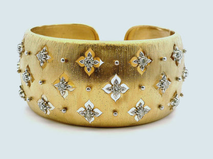 1.00CT Diamond Bangle 14k Yellow Gold