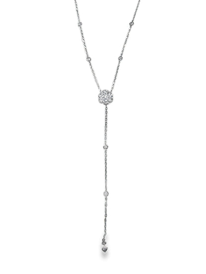 1.21Ct Diamond Pendant 14k White Gold